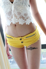 Denim shorts hot pants