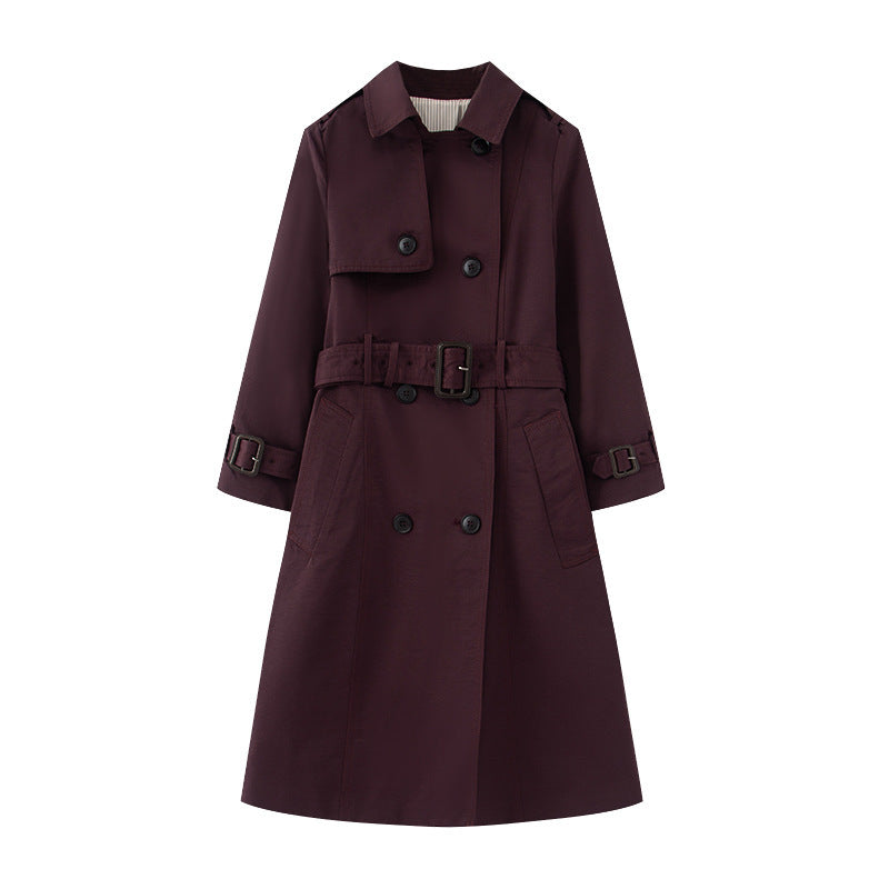 Trench Mid-length British Trench Coat - kinko