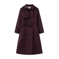 Trench Mid-length British Trench Coat - kinko