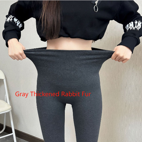 Bottoming Women's Outer Wear Plus Velvet Pencil Pants Students - kinko