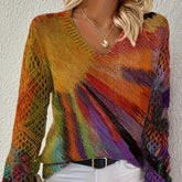 Printed Casual Cape Coat Cardigan Sweater - kinko