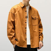 Casual Long Sleeve Shirt Cardigan Jacket - kinko
