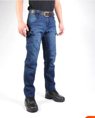 Tactical Jeans Straight Slim Training Men's Trousers - kinko