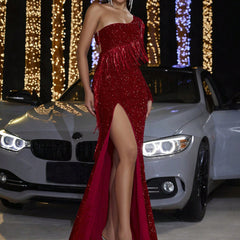 Sexy Sequined Tassel Sexy Backless Evening Dress - kinko