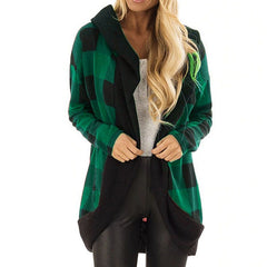 Fall Winter French Velvet Hooded Loose Cardigan Jacket
