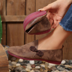 Autumn Flat Casual Shoes Women round Head Soft Noodle Low Cut Loafers