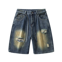 American High Street Make Old Ripped Jeans - kinko