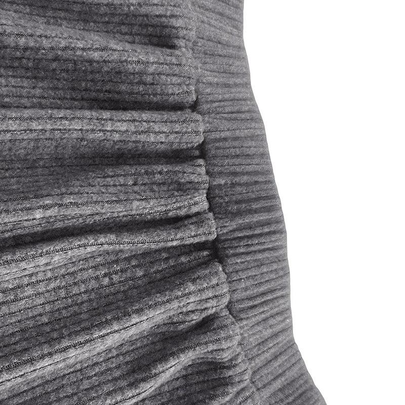 Women's Solid Color Off-Shoulder Long Sleeve Top & Pants Set - Elegant Asymmetrical Hem & Ruffes Cuff Casual Outfit - kinko