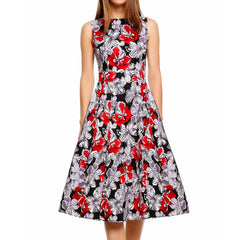 Vintage print dress - kinko