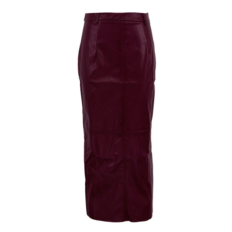 Temperament High Waist Split Skirt - kinko