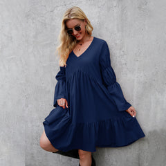 Resort Dresses Long Sleeves Women's Dress - kinko