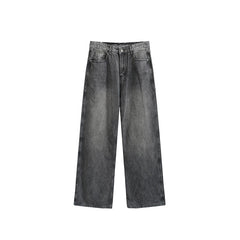 Washed Cut Wide Leg Jeans Men - kinko