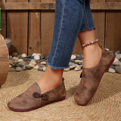 Autumn Flat Casual Shoes Women round Head Soft Noodle Low Cut Loafers