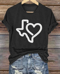 Short Sleeve T-shirt Printed Summer Fashion Tops - kinko