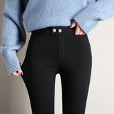 Black Magical Leggings Women's Outer Wear Ankle Tight High Waist Slimming - kinko