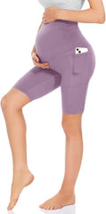 Five-point Pocket Maternity Pants High Waist Slim Fit Maternity Pants - kinko