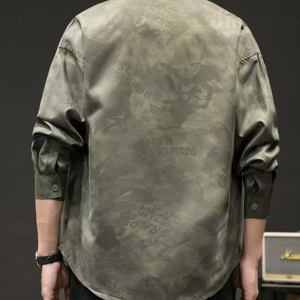 Japanese-style Retro Camouflage Shirt Men - kinko