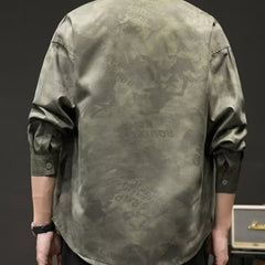 Japanese-style Retro Camouflage Shirt Men - kinko