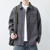 Corduroy Jacket Men's Casual Long-sleeved Shirt - kinko