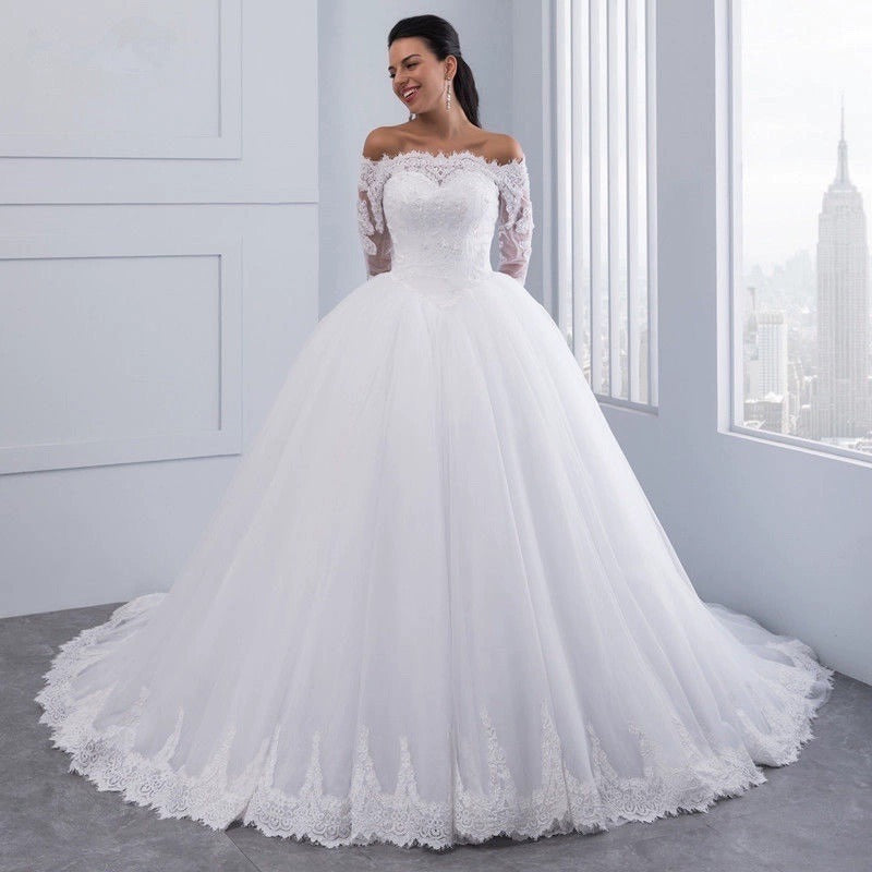 Wedding Bridal Wedding Lace Large Tail - kinko