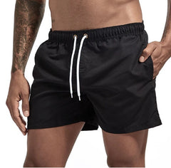 Wrap men's shorts, home pants, smooth beach pants, slim pants, shorts