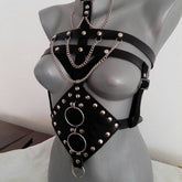Women's Leather Perform Dance Costume Accessories - kinko