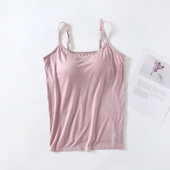 Women's Fashion Casual Solid Color Slim Tank Top