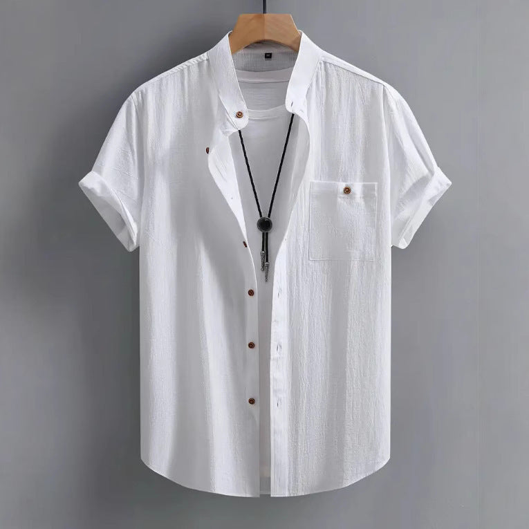 Men's Short-sleeved Shirt Comfort And Casual Fashion All-matching - kinko
