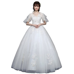 Large Size Wedding Dress Fat Bride Married Master Wedding Dress Was Thin And Simple Studio Covering Arms - kinko