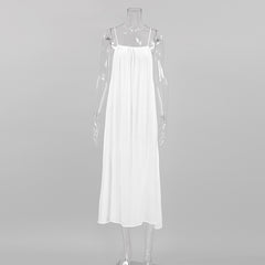 Fall Halter Spaghetti Straps Long Dress Pajamas Women