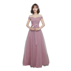 Bridesmaid Dress Long Cameo Brown Mesh Comfortable Thin Satin Bridesmaid Host Dinner Dress - kinko