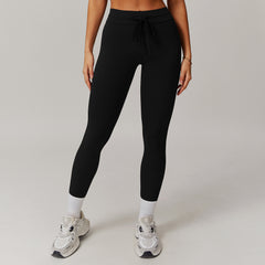 Cloud Sense High Waist Yoga Pants Belly Contracting Hip Raise Fitness Pants - kinko