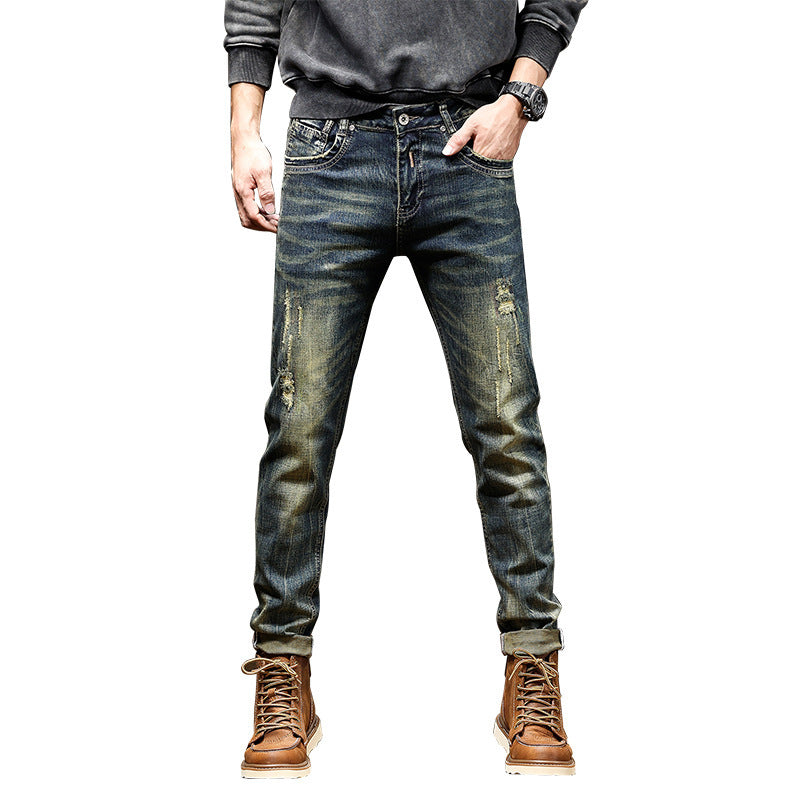 High-end Jeans Men's Stretch Nostalgic Retro - kinko