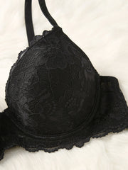 Women's sexy underwear soft lace underwire gathering support breast 3/4 cup bra fitting curve fashion lingerie female