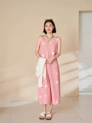 Design Sequin Pleated Temperament Camisole Dress - kinko