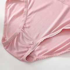 Underwear for Women Real Silk Brief Ladies Panties Hipster Panty Sexy Lace Plus size seamless Mid Waisted 3 Pack M-2XL