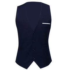 Man Business Vests Suit Single-breasted Slim-fit Non-shrink Polyester 2021 Men Skin-friendly Formal Vest for Business Shirt Hot