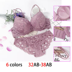 Lingerie Sexy Bra Set Women Push Up Lenceria Mujer Femme Underwire Langerie Girl Bralette Bras And Panty Feminina Lace Underwe