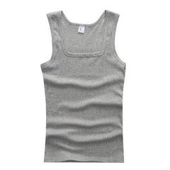 New Casual Bodybuilding Vest Summer Plus Size Men Clothing Tank Tops Black White Gray Singlets Sleeveless Fitness Men Vest Tees