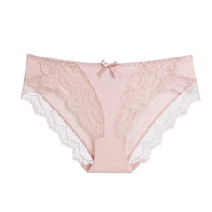 Women's Panties Low-Waist Ice Silk Underwear Ladies Lace Briefs Girls Cotton Bottom Crotch Comfortable Triangle Underpants