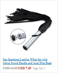 Exotic Accessories of Gay Men Leather Tank harness Bdsm Open Mouth Bondage Hood Mask with Braid Tail for Fetish Cosplay Sex Toys