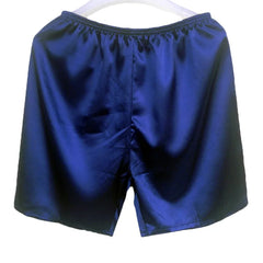 New Men' S Loose Sleepwear Underwear Satin Boxers Shorts Nightwear Shorts 2021 Thin Breathable Cotton Loose Shorts Men's Short