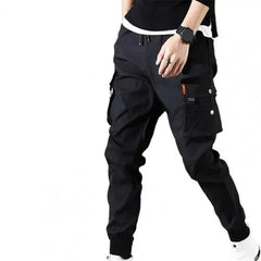 50%HOTMen's Jogging Overalls Casual Hip Hop Pocket Men's Pants Solid Color Thin Spring Summer Men's Sports Pants