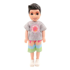 Kawaii 6 Items/Lot Kids Toys 5.5 Inch Little Girs Boys Fashion Clothes Dress Accessories For Girls DIY Birthday Christmas Gift