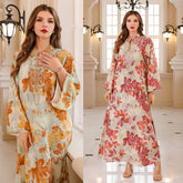 Summer Gown Dress Printed Dress - kinko