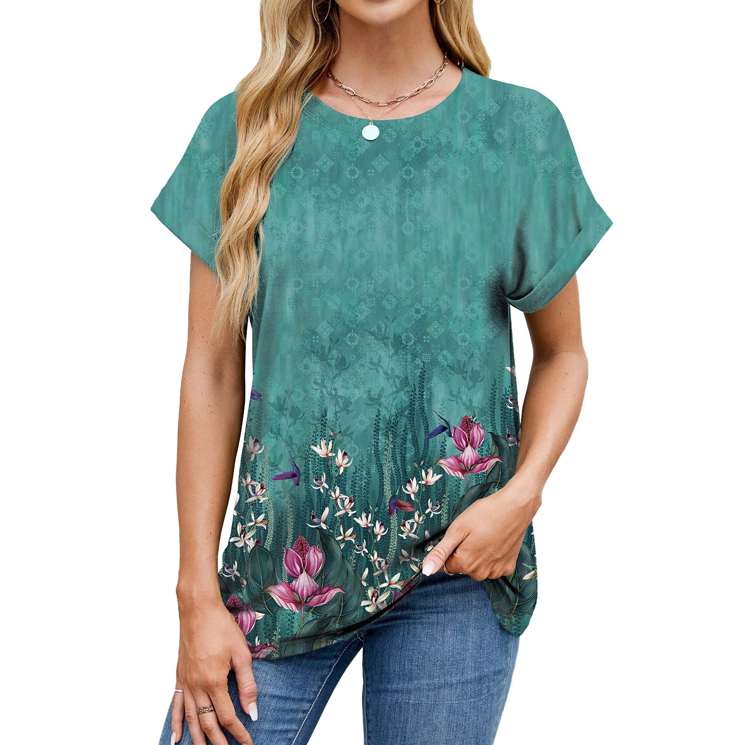 Personality Loose-fitting T-shirt Top Women - kinko