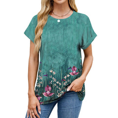 Personality Loose-fitting T-shirt Top Women - kinko