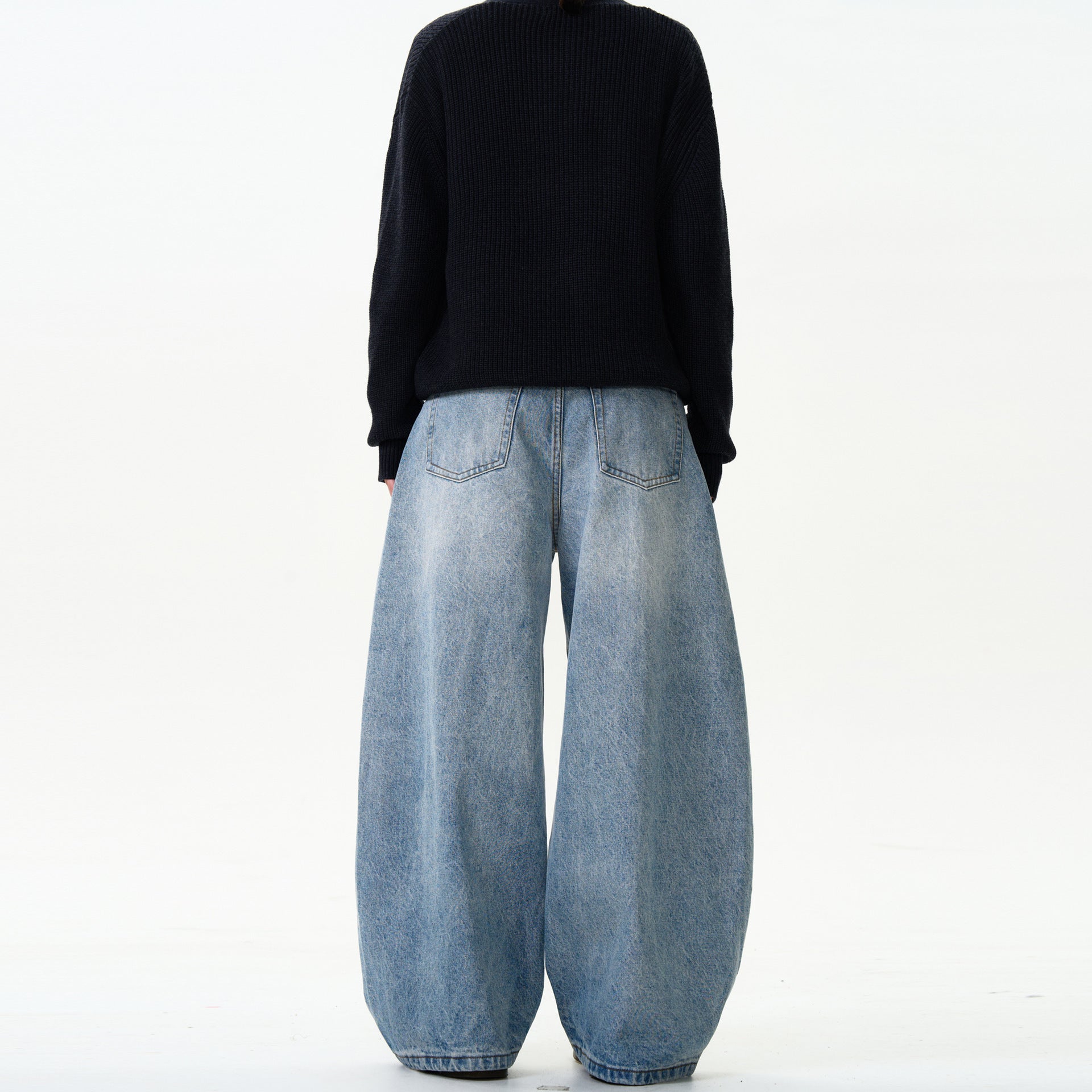 Classic Washed Machete Jeans For Men And Women - kinko