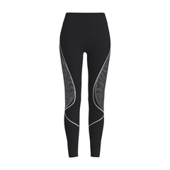 Women's Color Matching Mesh European And American High Waist Yoga Pants - kinko