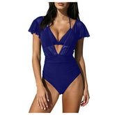 Swimwear Women Solid Color Split Sexy Bikini Swimsuit